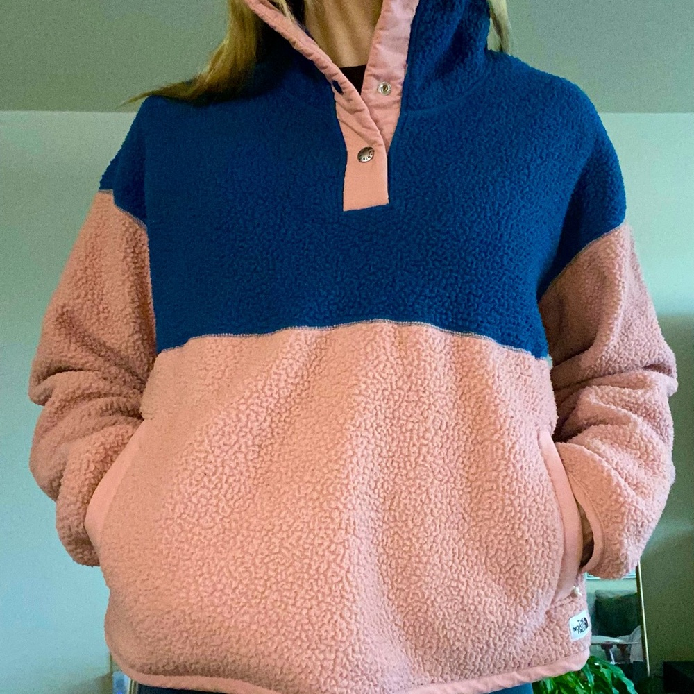 The North Face Fleece Pink and Blue
